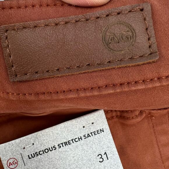 NWT Adriano Goldschmied Women's Jeans Size 31R Rust Ankle High Rise Skinny - Picture 13 of 16